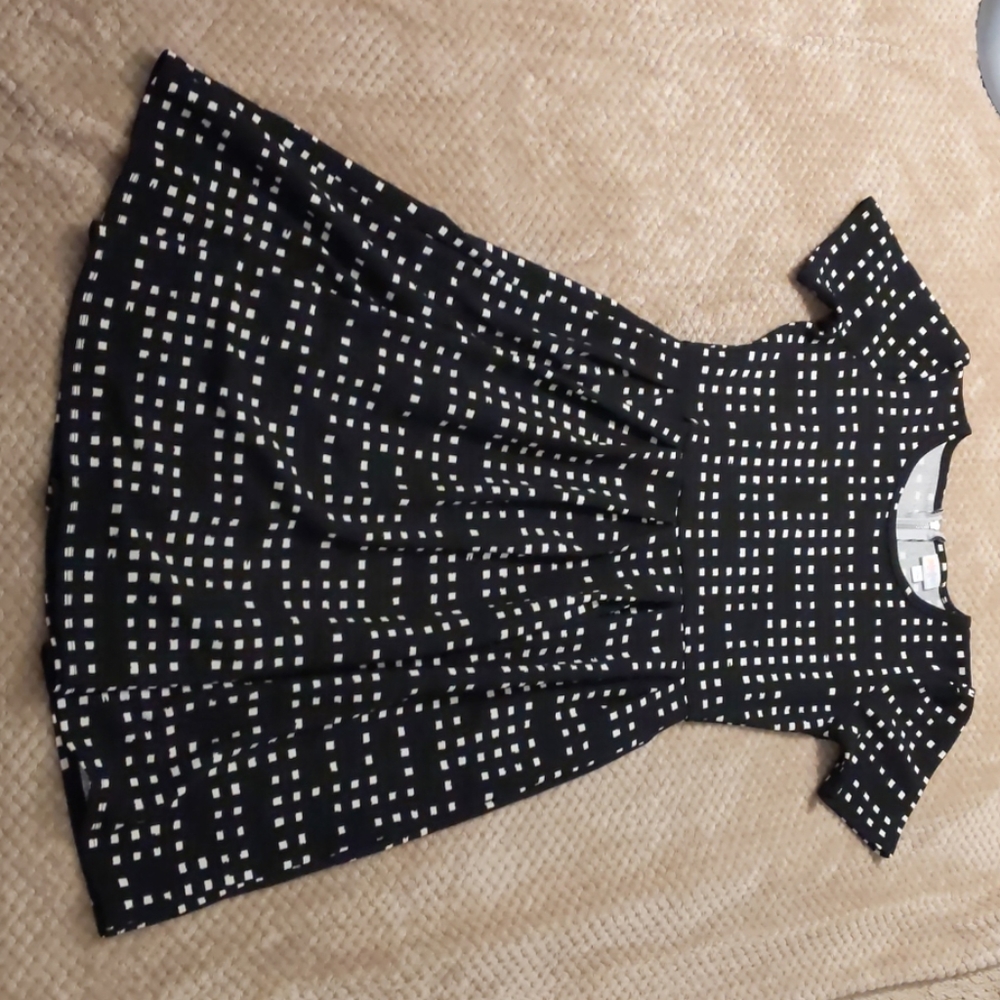 Black and White tea length dress